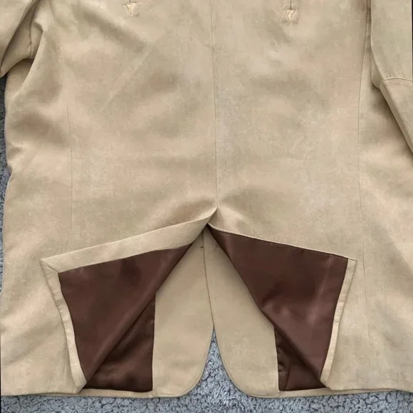 Super Cool Vintage Suede-ish Western Jacket Blazer. Size 46. Jaroun.